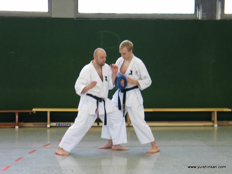 Körpereinsatz an der Pratze